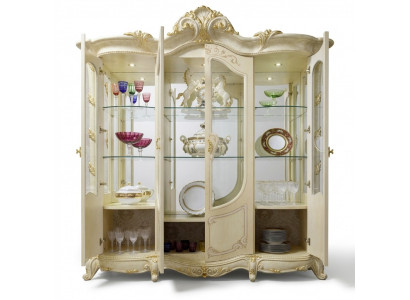 Vitrine Woonkamer Kasten Dressoir Hout Nieuw Luxe Vitrine Kast Klassiek