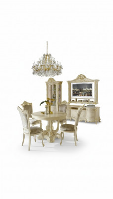 Eettafel 4 x Stoel Set Meubelstuk Tafel Eetgroep Tafels Eetservies Groep 5 dlg