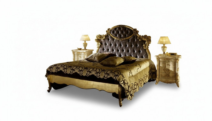 Klassiek bed Luxe bedden Chesterfield slaapkamer hotel barok meubilair Nieuw