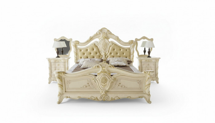 Slaapkamer Luxe Bed Nachtkastje Ladekast Compleet Set Meubels Hotel