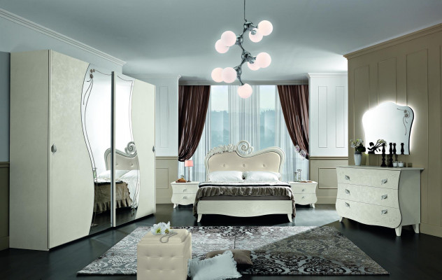 Ontwerpmeubels Klassiek Luxe Bedden Nieuw Bed 2x Nachtkastje Slaapkamerset 3-delig