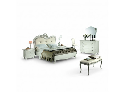 Ontwerpmeubels Klassiek Luxe Bedden Nieuw Bed 2x Nachtkastje Slaapkamerset 3-delig