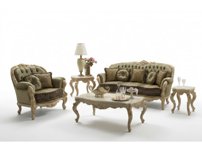 Zitbankstel 3+2 zits Design bekleden bankstellen Textiel Relax Klassiek Nieuw Bruin