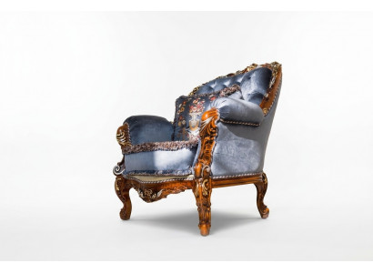 Ontwerp Luxe Klassieke Stoffen Fauteuil 1-Zits Bank Beklede Banken Eenzits