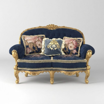 Chesterfield bank 2 zits gestoffeerde banken Sofa's fluweel stof tweezitter meubels Nieuw