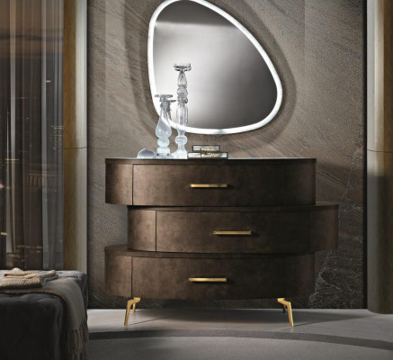 Bedset Ontwerp Klassiek Bed Nachtkastje Commode 4-delig Slaapkamer
