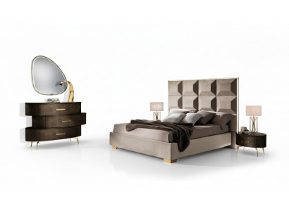 Bedset Ontwerp Klassiek Bed Nachtkastje Commode 4-delig Slaapkamer