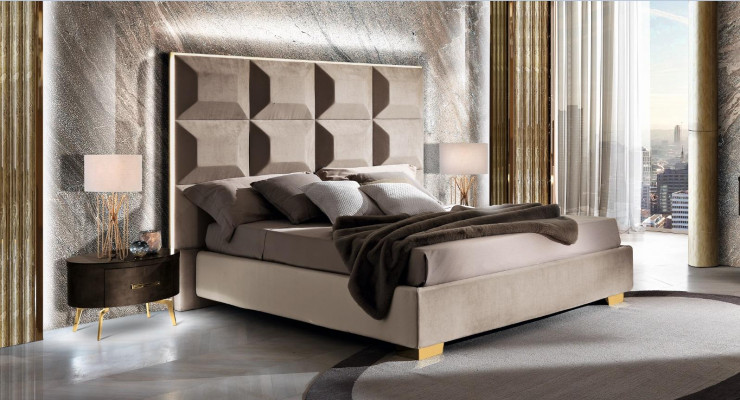 Ontwerp modern luxe slaapkamer nachtkastje bedden bed 3-delige slaapkamer set