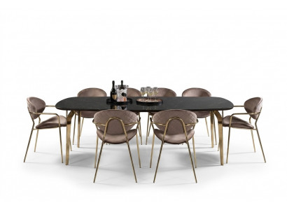 Eettafel Design Meubels Italië Luxe Eetkamertafel Eettafels Marmer Roestvrij Staal