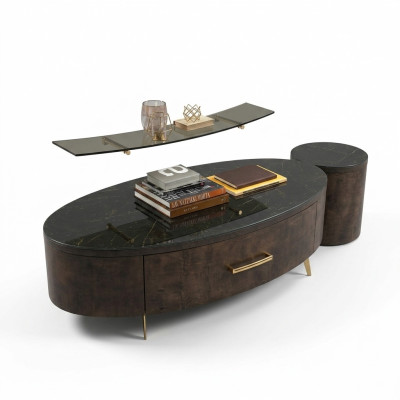 Moderne woonmuur woonkamer wandplank dressoir RTV-rek muurkast 2-delig.