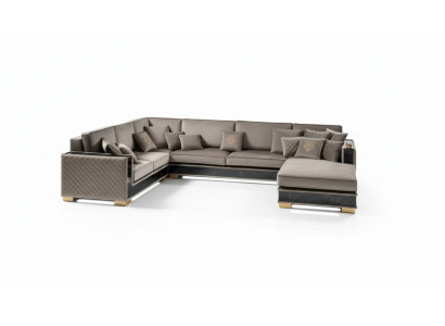 Woonlandschap hoekbank U-vorm bank Zitbank gestoffeerde bank Sofa's Meubels Bank Italië.