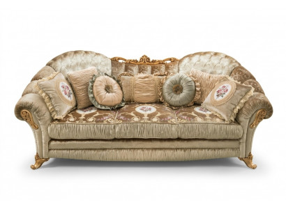 Barok Rococo 3-zits bank Stoffen bank Luxe design Italiaanse meubels