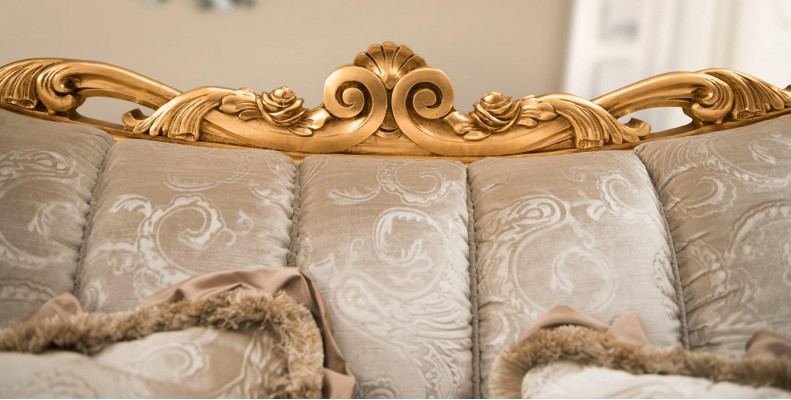 Ontwerper Armstoel Gestoffeerde Bank Zitter Barok Rococo Woonkamer Fauteuil Lounge