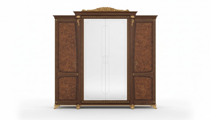 Kast MobilPiu Luxury Massief Hout Kast Garderobe Slaapkamer Nieuw.