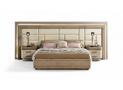 Ontwerpmeubelen Moderne Luxe Bedden Nieuw Bed 2x Nachtkastje 3 delig Slaapkamer Set