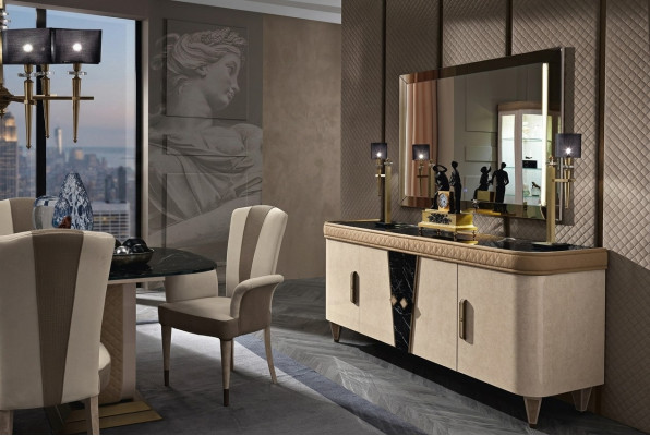 Meubels ladenkast kast ontwerp luxe dressoir 2-delige ladekast met spiegel console
