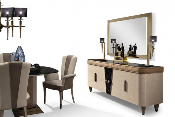 Meubels ladenkast kast ontwerp luxe dressoir 2-delige ladekast met spiegel console