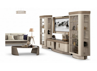 Wandmeubele Set 4-delig. Woonkamer rtv vitrine rek Moderne set groep hout tv