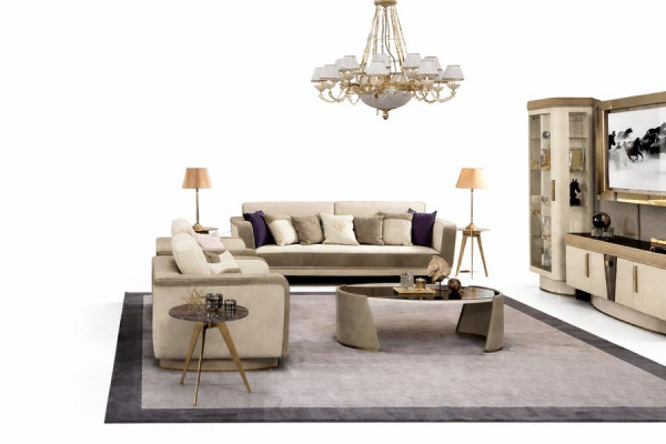 Bankstel 3+1+1 zits set Designbanken Beklede banken Ontspan Modern Bank nieuw