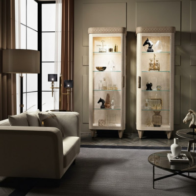 Kastplank Archiefkast Glazen kast Moderne kast Luxe vitrine Houten meubels
