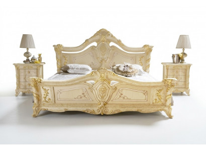 Tweepersoonsbed Bedden Slaapkamer Meubels Massief hout MobilPiu Luxury Bed