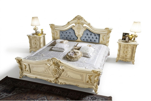 Bedden Chesterfield Meubels Leder Slaapkamer Hotel Barok Klassiek Bed Luxe