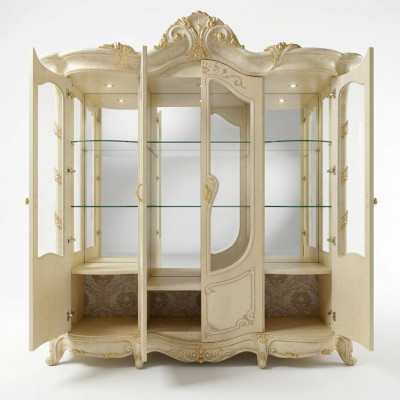 Woonkamer kijkkasten Italiaanse meubels vitrine glazen kast vitrines nieuw  Woonkamer displaykasten Italiaanse meubels vitrine glazen kast vitrines nieuw