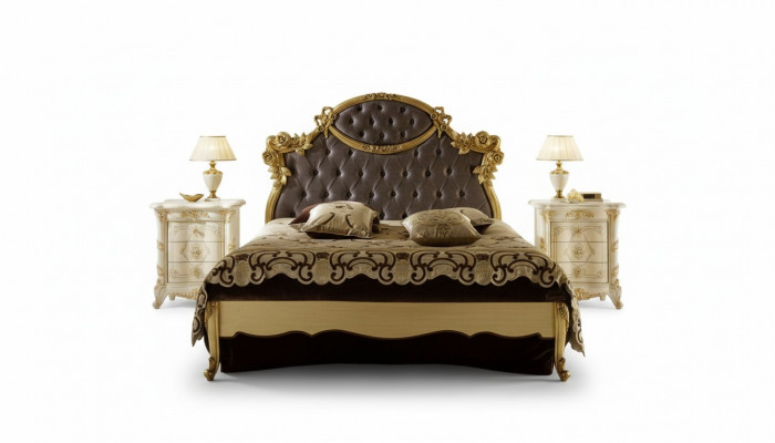 Chesterfield Klassiek Bed Luxe Meubels Barok Hotel Lederen Slaapkamer Bedden.