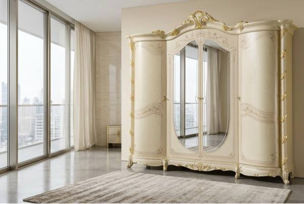 Slaapkamer meubels Italië houten kast kast massief houten kledingkast