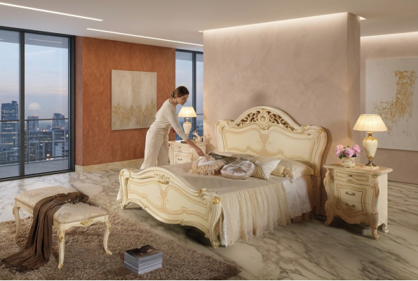 Bed Hout Slaapkamer Set Meubilair Modern Luxe Bedden Nieuw 2x Nachtkastje 3-delig