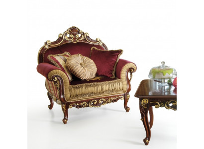 Fauteuil Ontwerp Bank Bank Ontspannen Stof Lounge Club Zitplaatsen Luxe Turkoois Barok Nieuw