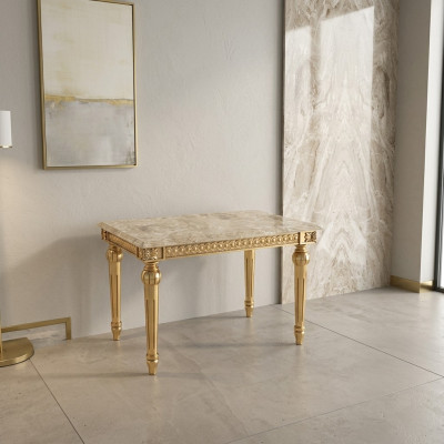 Bijzettafel Slaapkamer Bijzettafel Klassiek Ontwerp Meubels Hout Goud Nieuw