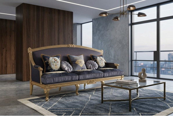 Banken Bankstellen Zitcombinaties Design Club 3-zits Bank Bekleding 3-zits Textiel