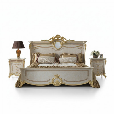 Bed Slaapkamer Bedden Tweepersoonsbed Bedframe Hotel Design Bekleding Luxe Meubels