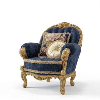 Klassiek ontwerp fauteuil woonkamer eenzitsbank bank loungeclub hotel luxe