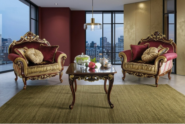 Luxe tv-club gestoffeerde design fauteuil bank sofa relax stof lounge
