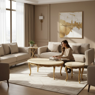 Salontafel Houten tafel Design Tafels Italiaanse meubels nieuw Luxe Woonkamer tafel