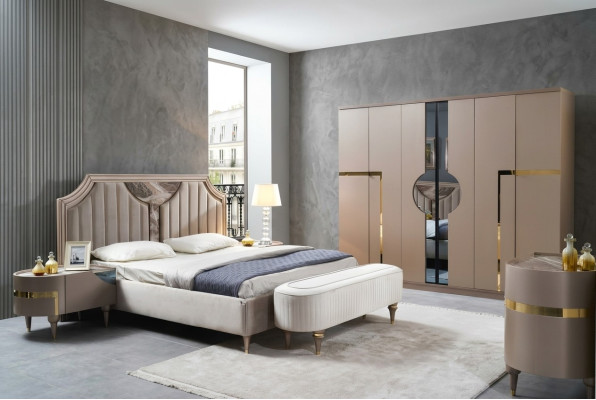 Meubels Modern Luxe Bedden Nieuw Bed 2x Nachtkastje 3 delig Slaapkamer Set Design