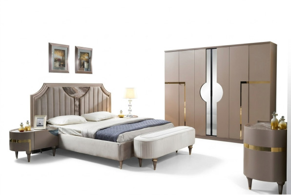 Meubels Modern Luxe Bedden Nieuw Bed 2x Nachtkastje 3 delig Slaapkamer Set Design