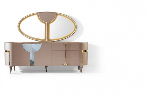 Console meubels houten kast spiegel ladekast kast luxecommode kast rek