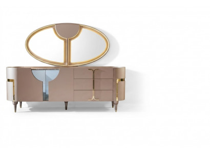 Console meubels houten kast spiegel ladekast kast luxecommode kast rek