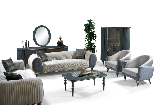 Ontwerp Bankstellen Gestoffeerde Banken Stof Relax Moderne Bankstel 3+1+1 Zits Set