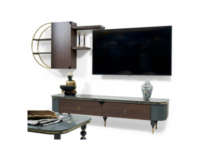 Houten design tv meubels planken kasten wandplanken wandkasten bijzettafel laag dressoir