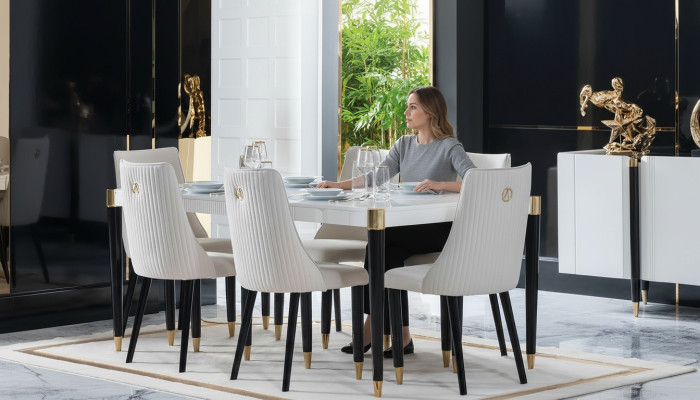 Moderne eetkamertafel van houten design nieuw Eettafel Tafel Uitschuifbaar Tafels Hout
