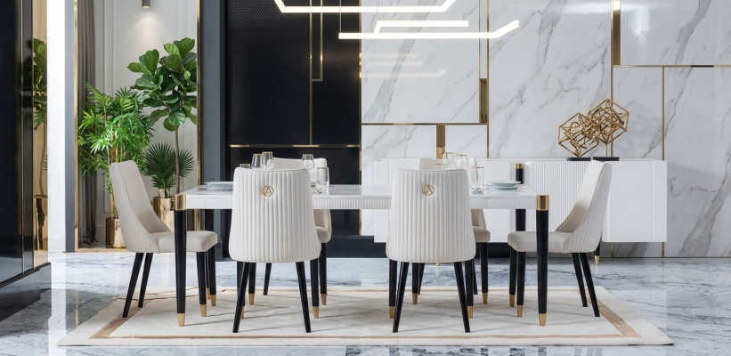 Moderne eetkamertafel van houten design nieuw Eettafel Tafel Uitschuifbaar Tafels Hout