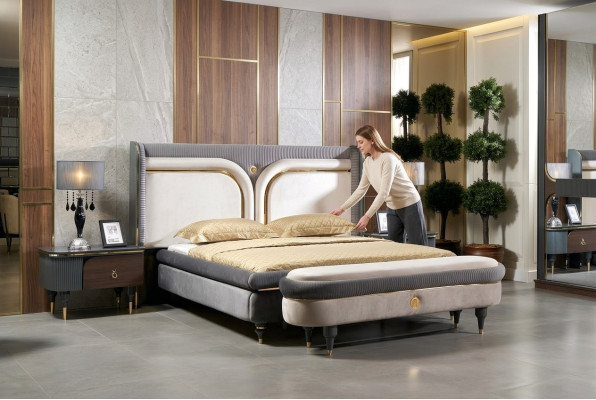 Luxe bedframe Bedden Dubbel Bedframe Design Meubels Bed Huwelijkshotel Modern