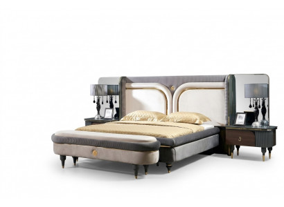 Ontwerp Luxe Poef Bekleding Modern Textiel Relax Bijzettafel Sofa Italiaanse Stijl