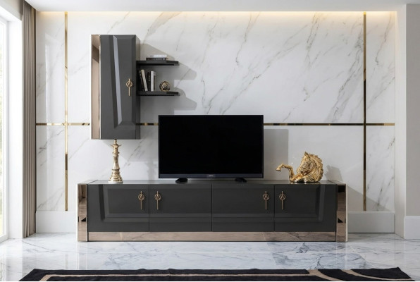 sidebaord Woonkamermeubilair tv Lowboard Tv-standaard Ontwerp rtv Kast Woonwand