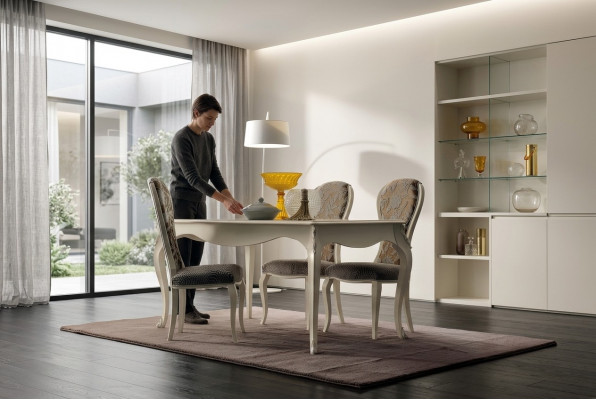 Klassieke tafel Houten tafel Barok Rococo Eetkamer Koninklijke eettafel