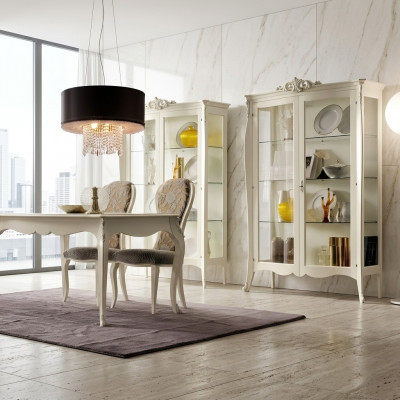 Vitrine Massief Houten Meubels Glazen Kast Kasten Vitrines Woonkamer Dressoir Nieuw